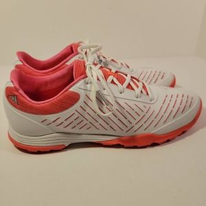 Womens Adidas AdiPure Sport 2 Spikeless Golf Shoe Size 10 Pink White